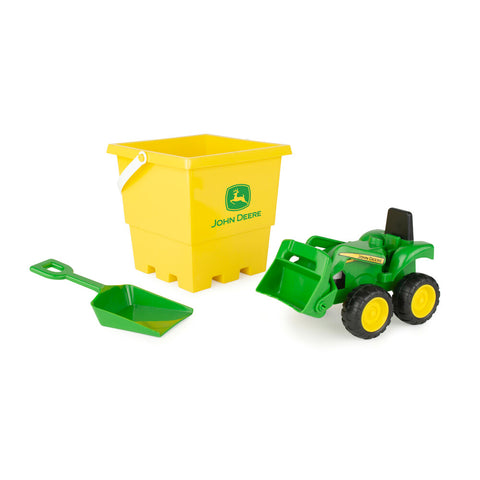 Zandbakset tractor met emmer
