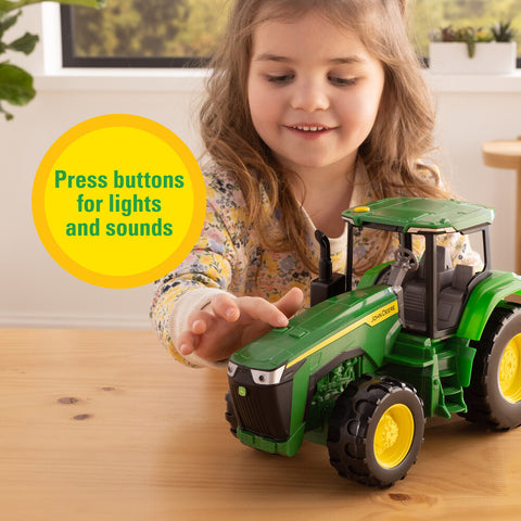 12 inch John Deere Tractor met licht en geluid