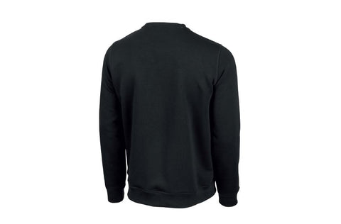 Sweater zwart met relief logo