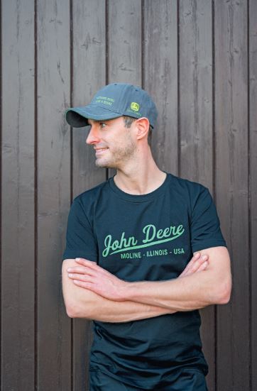 T-shirt met groen logo