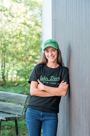 T-shirt met groen logo