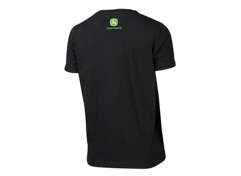T-shirt zwart 'nothing runs like a deere'
