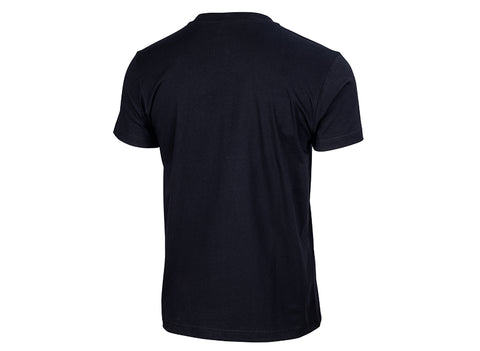 Zwart T-shirt met relief logo