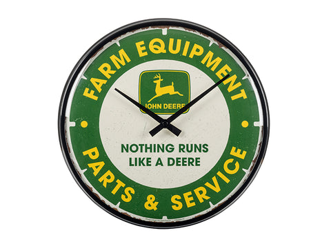Wandklok "Farm Equipment Parts & Service"