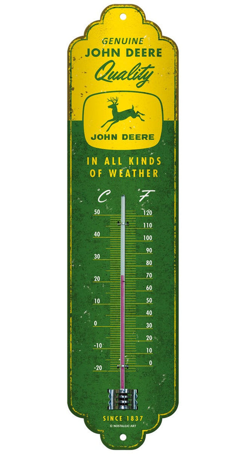 Thermometer "John Deere - In all kinds of weather"