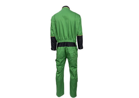 Overall groen met rits
