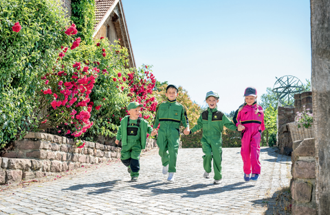 Junior overall groen