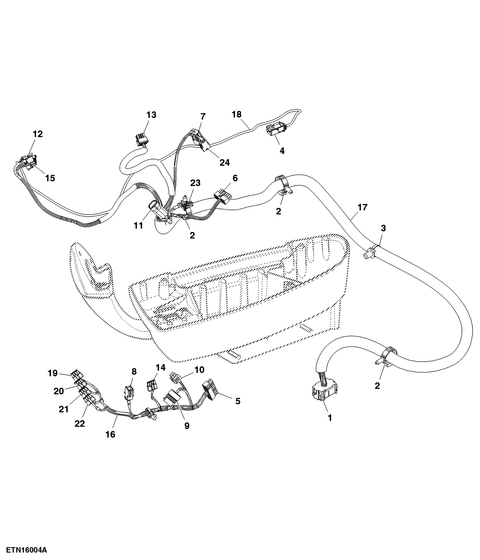 MONITOR WIRING HARNESS