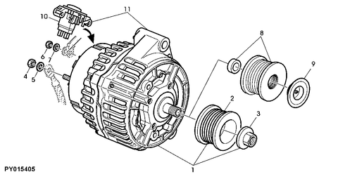 JOHN DEERE DYNAMO 90 AMP RMN